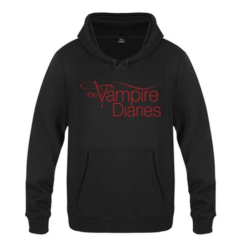 Vampire Diaries Hoodie Cotton Winter Teenages Vampire Diaries Logo