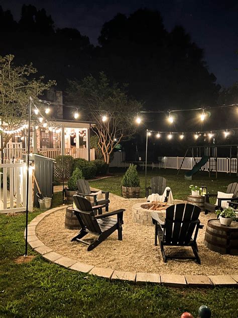 How To Hang Outdoor String Lights Anywhere In A Backyard Design It