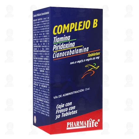 Complejo B 30 Tabletas Pharmalife