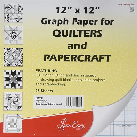 Sew Easy 8x4 Graph Paper 12 X 12 Inch