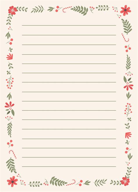 Holiday Letterhead Paper 10 Free Pdf Printables Printablee