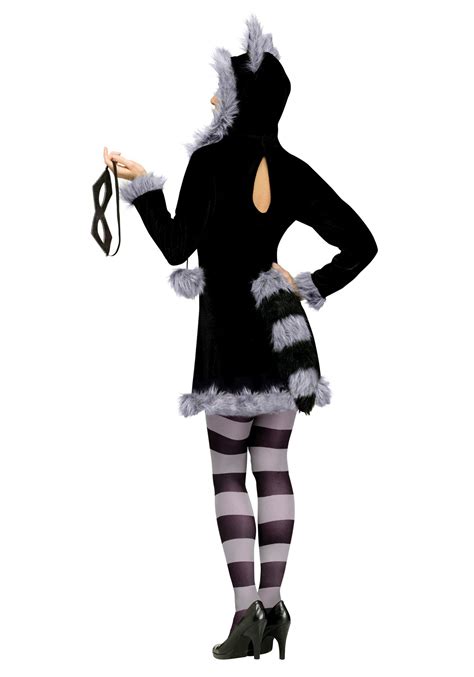 racy raccoon adult costume