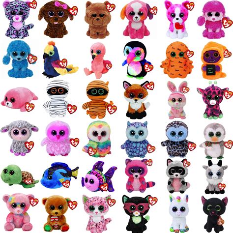 Pyoopeo Ty Beanie Boos 6" 15cm Dog Bird Fish Bunny Penguin Raccoon Lamb