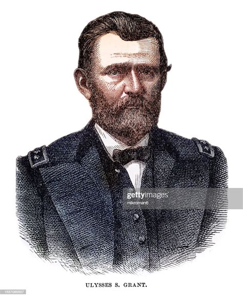 Portrait Of Ulysses S Grant 18th President Of The United States From