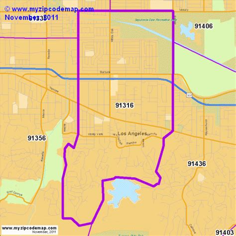 Zip Code Map Of 91316 Demographic Profile Residential Housing