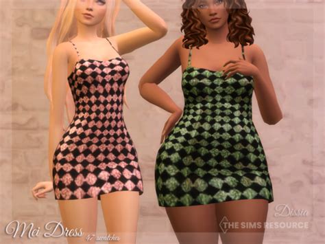 Dissia Mei Dress 47 Swatches Base Game Compatibile Custom