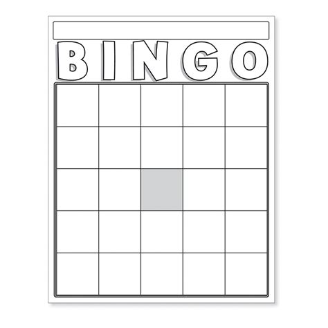 printable blank bingo sheets