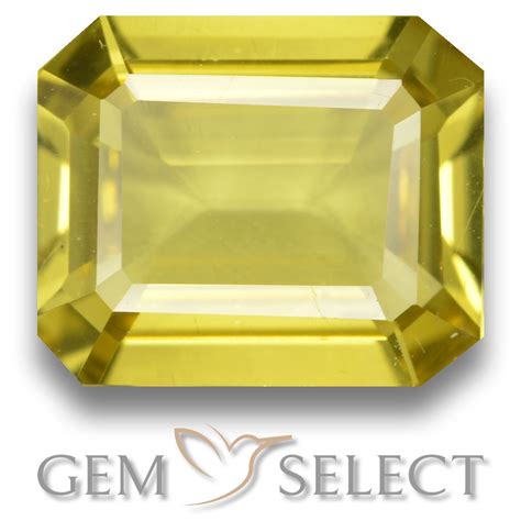 Octagon Facet Yellow Apatite From Madagascar Yellow Gemstones Yellow