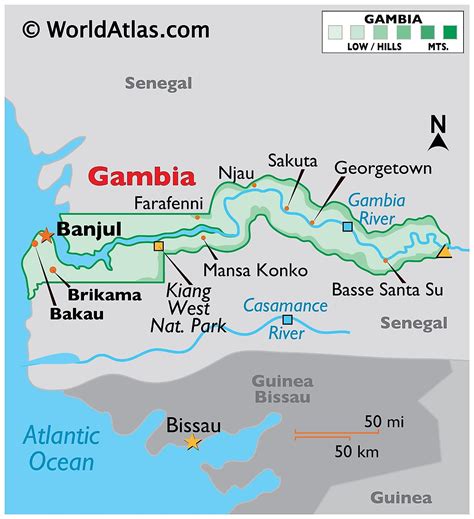 Mapas De Gambia Atlas Del Mundo