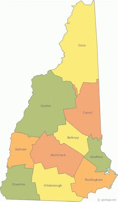 Hampshire Map Nh County Maps State States