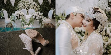 8 Foto Detail Pernikahan Tiwi Eks T2 Kental Dengan Sentuhan