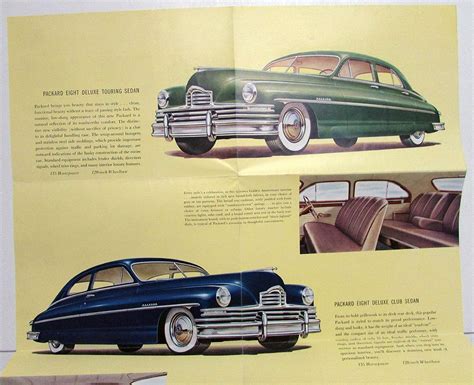 1949 Packard Eight Models Golden Anniversary Dealer Color Sales