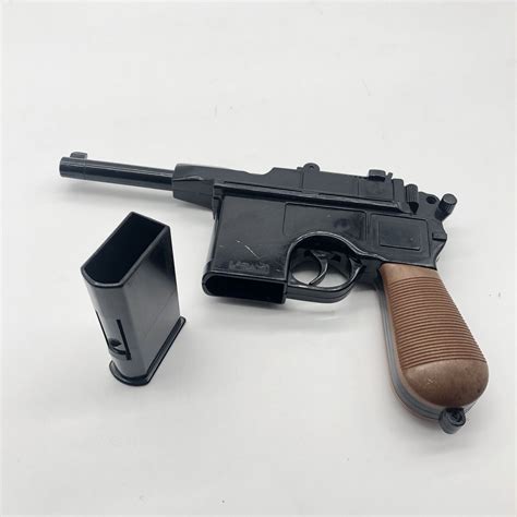 Vintage Larami Cap Gun Mauser C96 Pistol Grelly Usa