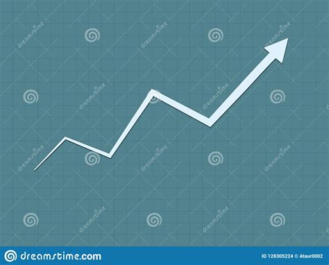 Upward Trend Gradual Increase Symbol Arrows Vector Illustration