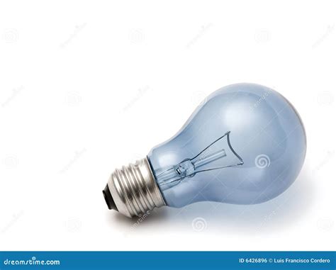 Blue Light Bulb Stock Photo Image Of Color Electricity 6426896