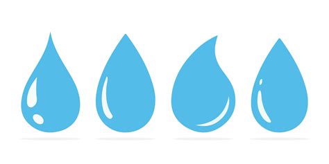Drop Of Water Icons 1268914 Vector Art At Vecteezy