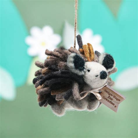 Buy products such as sonic the hedgehog balloon bouquet kit at walmart and save. Personalised Hedgehog Hanging Christmas Decoration By ...