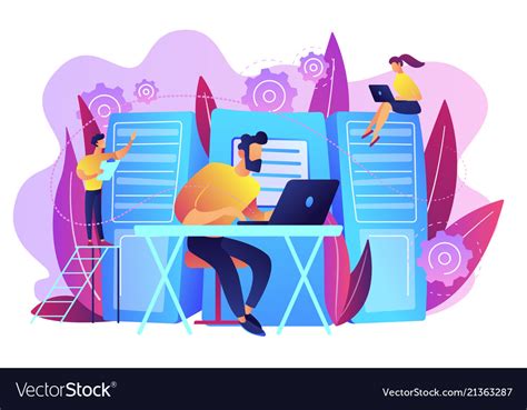 System Administration Concept Royalty Free Vector Image