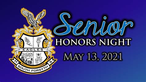 Senior Honors Night Ceremony May 13 2021 Youtube