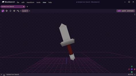 I Created A Low Poly Sword Texturing Ain T That Great R Blockbench