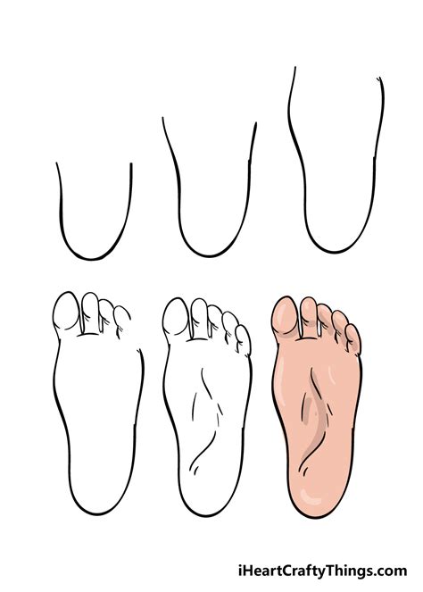 Foot Drawing How To Draw A Foot Step By Step