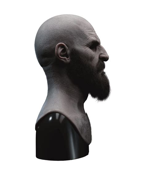 Silicone Mask Kratos God Of War Halloween Mask