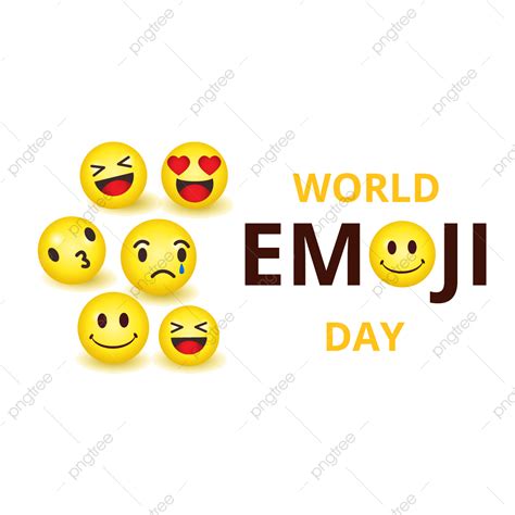 Happy World Emoji Day Of Vector Design With Free Transparent Png