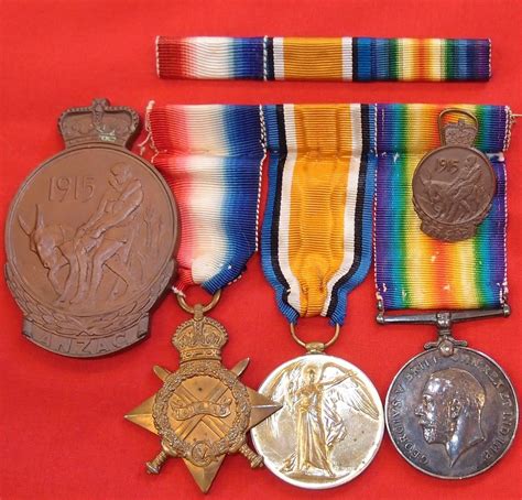 Sold Ww1 Australian Army 28th Battalion Gallipoli Medal Group