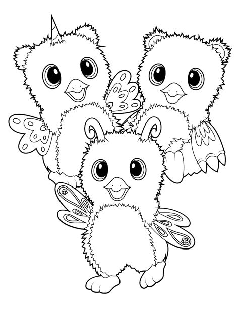So, here's what one looks like in an empty void of white space. Hatchimals Colouring Page Cute Friends - Get Coloring Pages