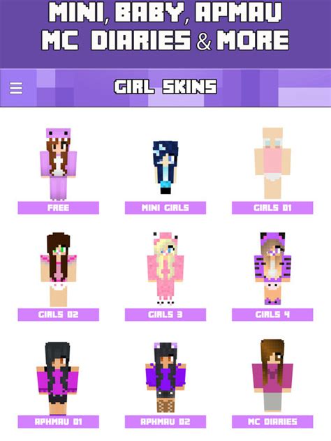 App Shopper Girl Skins Free Cute Skins Girl For