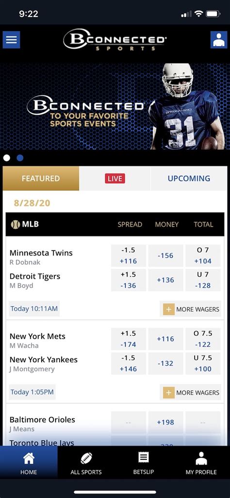 Most mobile gamblers however, never get much further than the slots. B-Connected Sports Real Money Sports Betting Mobile App