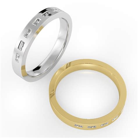 18ct Gold Wedding Rings Rl W 14