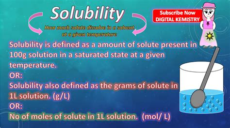 What Is Solubility Davonewazhang