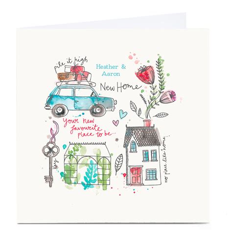 Buy Personalised Bev Hopwood New Home Card Favourite Place For Gbp 3