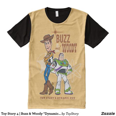 Toy Story 4 Buzz And Woody Dynamic Duo All Over Print T Shirt
