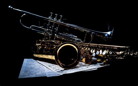 Saxophone And Trumpet 2560 X 1600 Widescreen Wallpaper