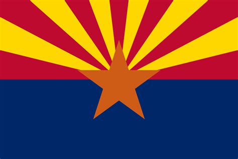 Arizona State Information Symbols Capital Constitution Flags Maps