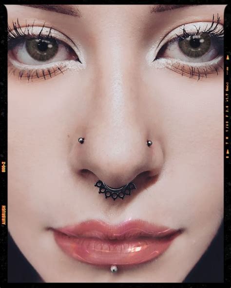 Double Nostril Piercing Double Nostril Piercing Double Nose Piercing