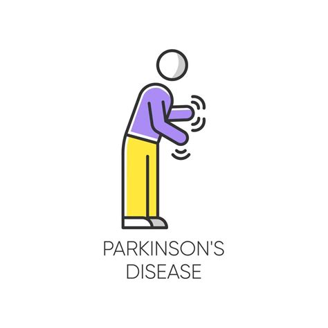 Parkinsons Disease Color Icon Movement And Walking Difficulty