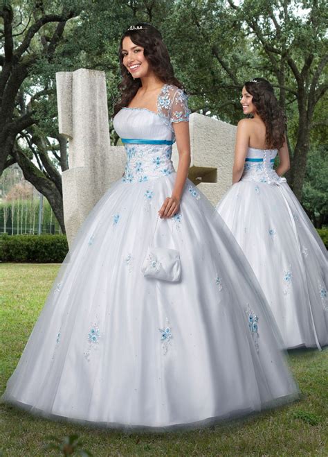 Shop elegant quinceanera dresses for sweet 16 party ! White Ball Gown Strapless Lace up Full Length Tulle ...