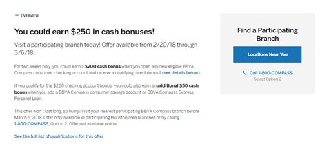 If need help budgeting, you might want to check out the bbva compass clearspend visa card. Expired Houston, TX only BBVA Compass - $200 Checking Bonus - Doctor Of Credit