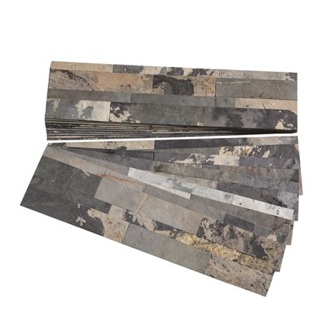 Well, peel and stick backsplash is the right choice for you! Aspect Peel and Stick Stone Overlay Kitchen Backsplash - Medley Slate (Approx. 15 sq ft Kit ...