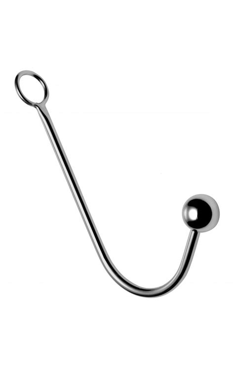 hooked stainless steel anal hook ms mo102