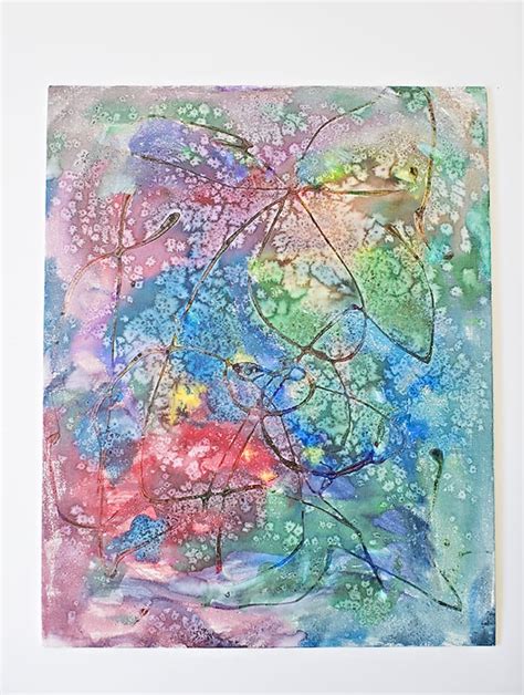 Hello Wonderful Watercolor Salt And Glue Painting With Kids