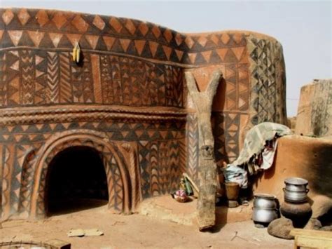 Decorated Mud Houses Of Tiébélé Burkina Faso Vernacular Architecture