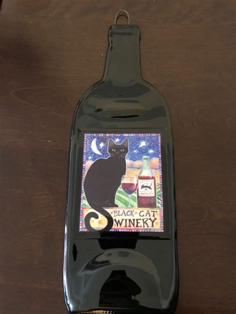 Wine With Black Cat On Label