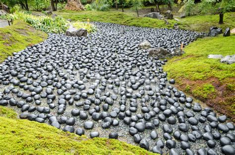 Pebble River In Zen Garden Stock Photo Royalty Free Freeimages