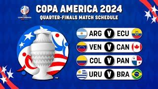 Copa America Final Fixtures Match Schedule Final Copa America