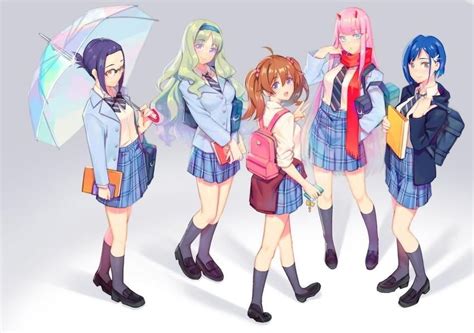 Friend Anime Anime Best Friends Anime Group 5 Anime Girl Squad