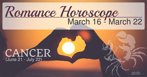 This is where you risk failing today. Cancer Romance Horoscope for March 16